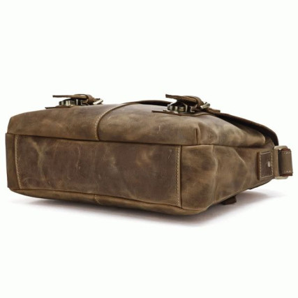 Мужская сумка через плечо 6002B Buffalo Bags коричневая – Фото 3