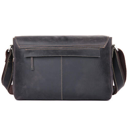 Мужская кожаная сумка через плечо 6002J Buffalo Bags коричневая – Фото 2