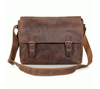 Мужская сумка через плечо 6002LR-2 Buffalo Bags коричневая