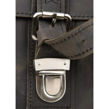 Мужской кожаный мессенджер 6002R Buffalo Bags коричневый – Фото 4