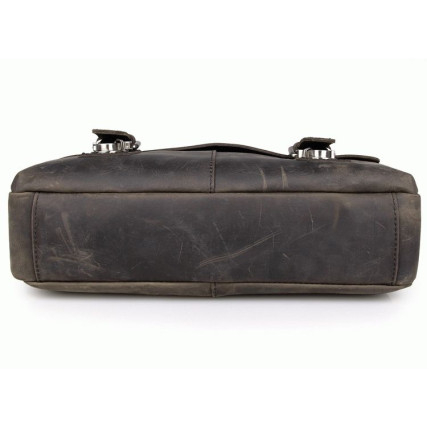 Мужской кожаный мессенджер 6002R Buffalo Bags коричневый – Фото 7
