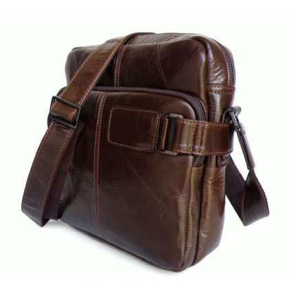 Мужская сумка через плечо 6012 Buffalo Bags коричневая – Фото 2