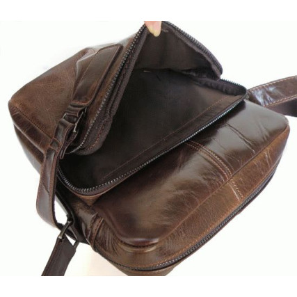 Мужская сумка через плечо 6012 Buffalo Bags коричневая – Фото 4