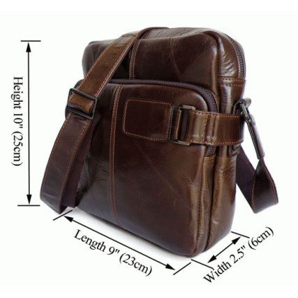Мужская сумка через плечо 6012 Buffalo Bags коричневая – Фото 5