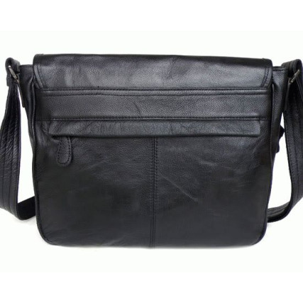 Мужская кожаная сумка через плечо 6046 Buffalo Bags черная – Фото 3