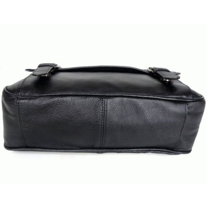 Мужская кожаная сумка через плечо 6046 Buffalo Bags черная – Фото 4