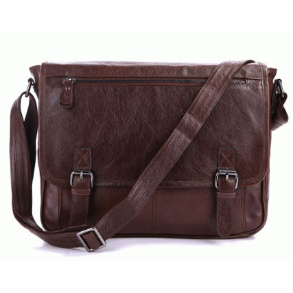 Мужская сумка через плечо 7022LB Buffalo Bags коричневая – Фото 1