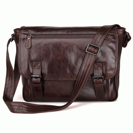 Мужская сумка через плечо 7022Q Buffalo Bags коричневая – Фото 1