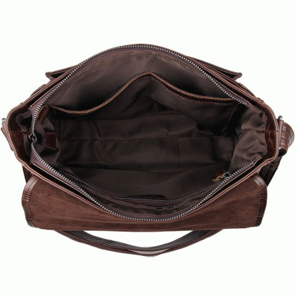 Мужская сумка через плечо 7022Q Buffalo Bags коричневая – Фото 6