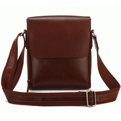 Мужская сумка через плечо 7054B Buffalo Bags коричневая – Фото 1