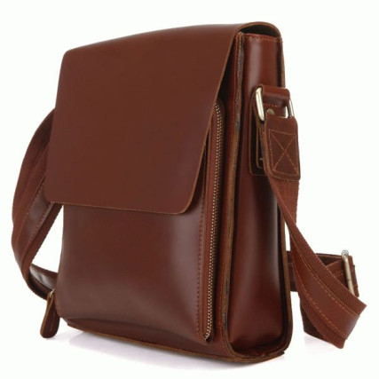 Мужская сумка через плечо 7054B Buffalo Bags коричневая – Фото 2