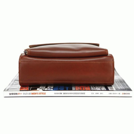 Мужская сумка через плечо 7054B Buffalo Bags коричневая – Фото 4