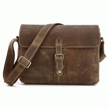Мужская сумка через плечо 7084B Buffalo Bags коричневая – Фото 1