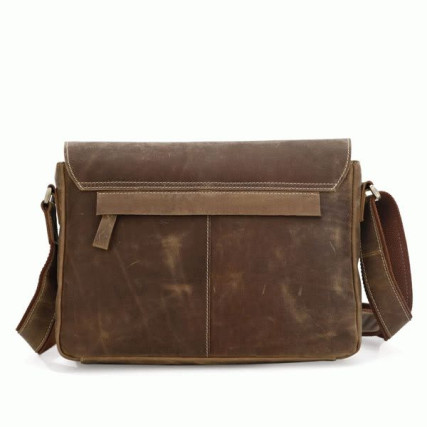 Мужская сумка через плечо 7084B Buffalo Bags коричневая – Фото 2