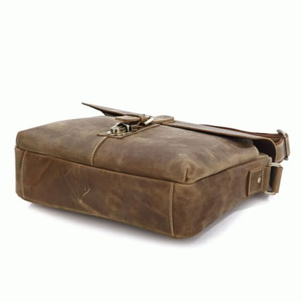 Мужская сумка через плечо 7084B Buffalo Bags коричневая – Фото 3