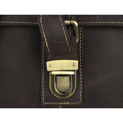 Мужская сумка через плечо 7084R-1 Buffalo Bags коричневая – Фото 3