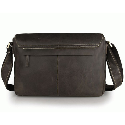 Мужская сумка через плечо 7084R-1 Buffalo Bags коричневая – Фото 4