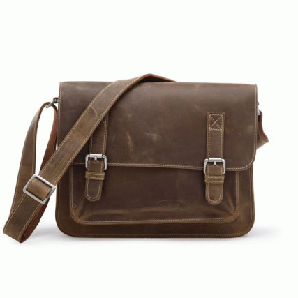 Мужская сумка через плечо 7089B-1 Buffalo Bags коричневая – Фото 1