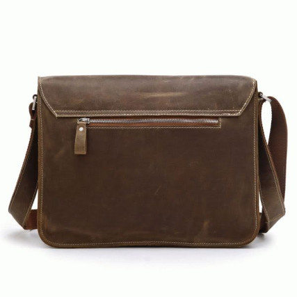 Мужская сумка через плечо 7089B-1 Buffalo Bags коричневая – Фото 3