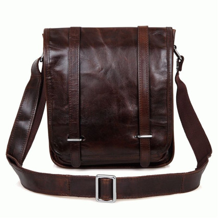 Мужская сумка через плечо 7109C Buffalo Bags коричневая – Фото 1