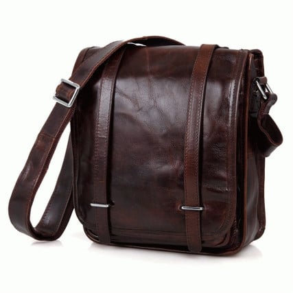Мужская сумка через плечо 7109C Buffalo Bags коричневая – Фото 2