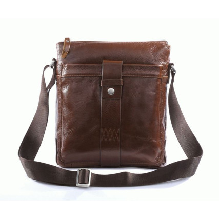 Мужская сумка через плечо 7151C-1 Buffalo Bags коричневая – Фото 1