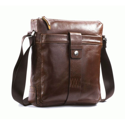 Мужская сумка через плечо 7151C-1 Buffalo Bags коричневая – Фото 2