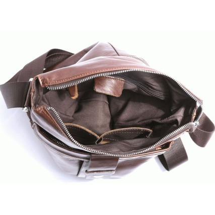 Мужская сумка через плечо 7151C-1 Buffalo Bags коричневая – Фото 8