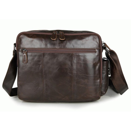 Мужская кожаная сумка через плечо 7332C Buffalo Bags коричневая – Фото 2