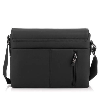 Мужская кожаная сумка через плечо Giorgio Ferretti (Италия) черная GF090Ablack – Фото 3