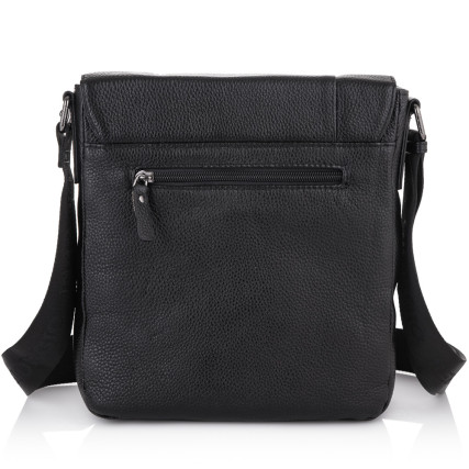 Мужская кожаная сумка Giorgio Ferretti (Италия) черная GF2018110Bblack – Фото 3