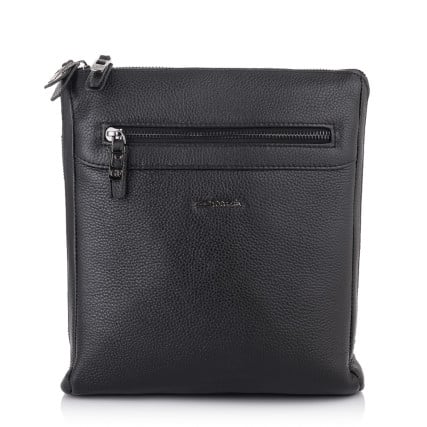 Мужская кожаная черная сумка Giorgio Ferretti (Италия) GF201850158Ablack – Фото 2