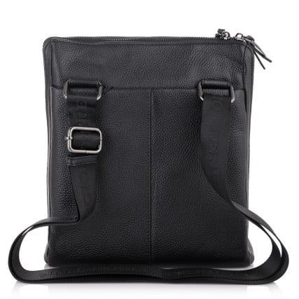 Мужская кожаная черная сумка Giorgio Ferretti (Италия) GF201850158Ablack – Фото 3