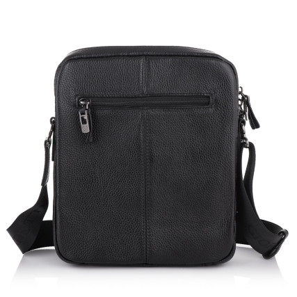 Мужская кожаная сумка Giorgio Ferretti (Италия) черная GF201850173black – Фото 3