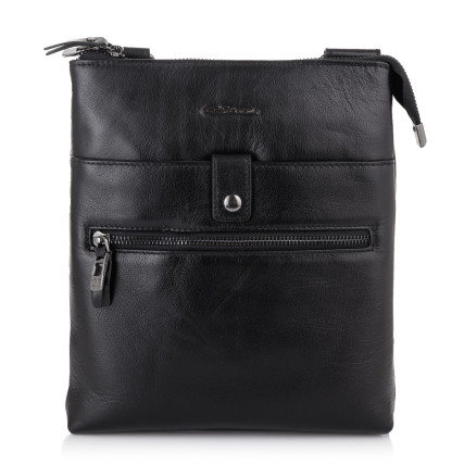 Мужская кожаная сумка Giorgio Ferretti (Италия) черная GF2019943Ablack – Фото 2