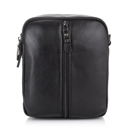 Мужская кожаная сумка Giorgio Ferretti (Италия) черная GF3438-02Ablack – Фото 2