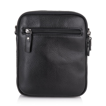 Мужская кожаная сумка Giorgio Ferretti (Италия) черная GF3438-02Ablack – Фото 3