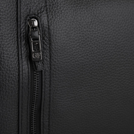 Мужская кожаная черная сумка через плечо Giorgio Ferretti (Италия) GF3482Ablack – Фото 4