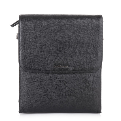 Мужская кожаная сумка Giorgio Ferretti (Италия) черная GF5416-4Ablack – Фото 2