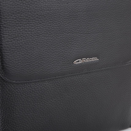 Мужская кожаная сумка Giorgio Ferretti (Италия) черная GF5416-4Ablack – Фото 4