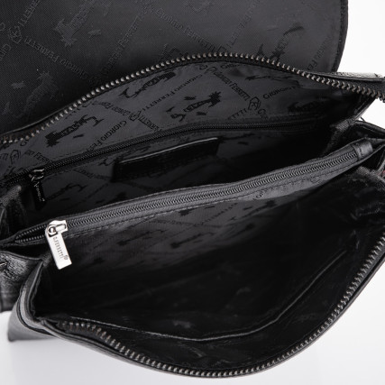 Мужская кожаная сумка Giorgio Ferretti (Италия) черная GF5416-4Ablack – Фото 5