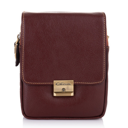 Мужская кожаная сумка Giorgio Ferretti (Италия) коричневая GF568-5brown – Фото 2