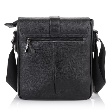 Мужская кожаная сумка Giorgio Ferretti (Италия) черная GF8130Bblack – Фото 3