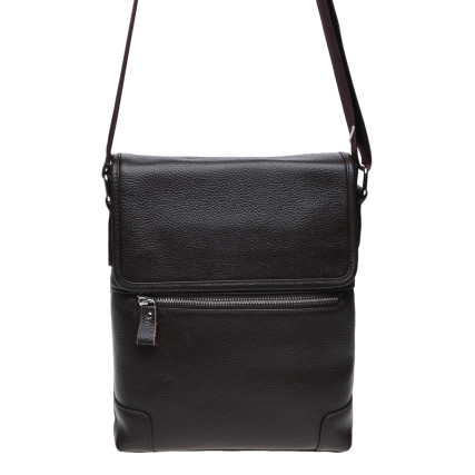 Мужская кожаная сумка Borsa Leather коричневая k10013-brown – Фото 3