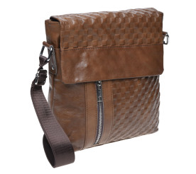 Мужская кожаная сумка Borsa Leather коричневая k1238-1-brown