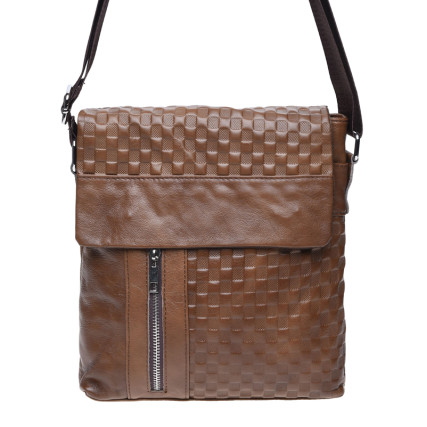 Мужская кожаная сумка Borsa Leather коричневая k1238-1-brown – Фото 2