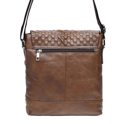 Мужская кожаная сумка Borsa Leather коричневая k1238-1-brown – Фото 3