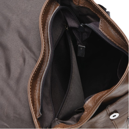 Мужская кожаная сумка Borsa Leather коричневая k1238-1-brown – Фото 4