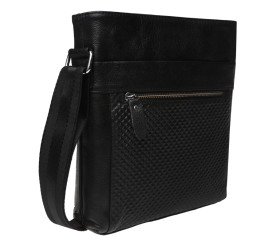 Мужская кожаная сумка Keizer черная K15003-1-black