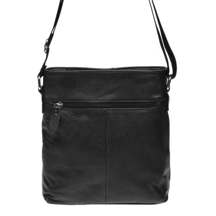 Мужская кожаная сумка Borsa Leather черная k15003-2-black – Фото 3